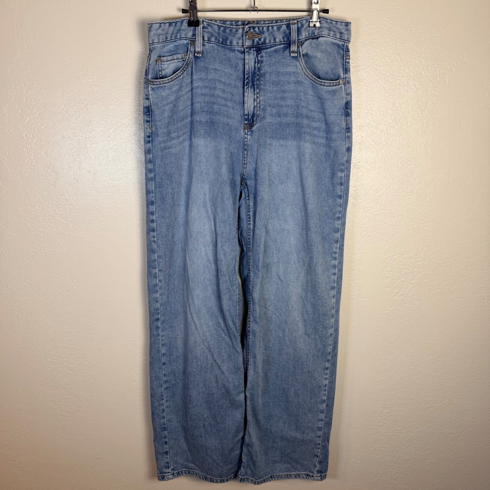 OAT New York Womens 10/30 Cloud Luxe Denim Straight Leg Jeans Light Wash